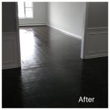 After a completed hardwood flooring project in the area